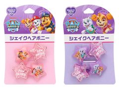 シェイクヘアポニー パウ・パトロール ピンク パープル パウ・パトロール ヘアアクセサリー ヘアゴム ヘアアクセ 新学期 星型 ヘアゴム ハートヘアポニー キャラクター ヘアアクセサリー おしゃれでカワイイ 髪飾り