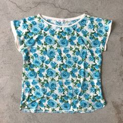 JUNKO SHIMADA / tops 薔薇 青 トップス #a842