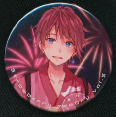 すとろべりーぷりんす すとろべりーめもりーVol.5 さとみ 缶バッジ ピンク