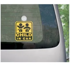 【アウトレット】NAPOLEX ナポレックス チャイルドインカー ステッカー セーフティサイン ベビー用品 吸盤 安全グッズ CHILD IN CAR SF-4のサムネイル
