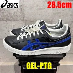 美品 アシックス GEL-PTG 1201A044 ブラック/ブルー 28.5cm asics