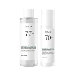 ANUA(アヌア)ドクダミスージング2STEPセット(化粧水＋乳液) ゆらぎ肌スージングケアセット 水分保湿 オールインワン しっとり化粧水 水分感たっぷり 水分保湿 オイリー混合肌 脂性肌 スキンケアセット 韓国コスメ【公式・正規品】