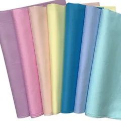7枚 無地 生地 布 大柄 綿100％ 手芸 手作り カットクロス 布地 セット 46×56cm 7色セット