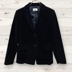 C0777 アリスバーリー Aylesbury テーラードジャケット アウター 上着 (9) 黒 無地