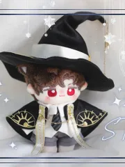 10cm 着せ替え ぬい服 帽子付き パンツ ぬい活 魔法使い ぬいぐるみ服  推し活 推しぬい 綿人形 棉花娃娃 ちびぬい服 ちびぐるみ コットンドール cotton doll-B5602