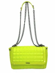 DIESEL ディーゼル 2way トートバッグ ショルダー キルティングレザー グリーン系 肩がけ 肩掛けバッグ レディース tote bag Shoulder bag