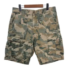 Levi's リーバイス カーゴショートパンツ 迷彩 マルチカラー(メンズ W32)中古 古着 T9244