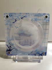 中国風缶バッジフレーム 雪Ver