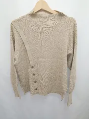 ◇ ⊆ SENSE OF PLACE by URBAN RESEARCH ハイネック 長袖 ニット セーター サイズF ライトベージュ系 レディース E  【1503040007682】