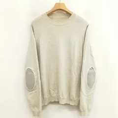 マルタンマルジェラ 4 Martin Margiela 4 S51HA0846 18AW エルボーパッチ プルオーバー ニット セーター S グレージュ系 レディース マルタンマルジェラ 4 Martin Margiela 4 S51HA0846 18AW