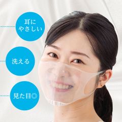 シリコン製 透明マスク SHOW ME クリアタイプNEO フェイスガード