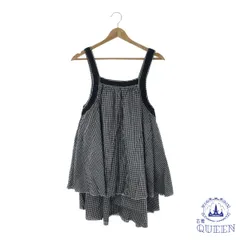 ☆美品☆ Leap Lippin リープリッピン トップス ギンガムチェック フリル ノースリーブ チュニック レディース ギンガムチェック柄 M 901-2034 送料無料 古着