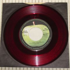 シングルレコード　アップル赤盤　ビートルズ　ハロー・グッドバイ　AR-1838　Ⓗ￥500　BEATLES　HELLO GOODBYE　APPLE　REDWAX