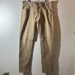 H&M LOGG ベージュ ストレートデニム フライボタン サイズ36