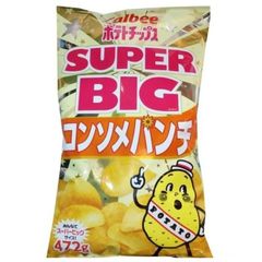 送料無料 カルビー ポテトチップス コンソメ 472g×2袋セット スーパ−ビッグサイズ コンソメ味 パーティー スナック 大袋 業務用 特大 大容量 ポテチ