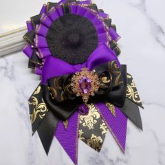 ロゼット 痛ロゼット ハンドメイド purple-465 - メルカリ