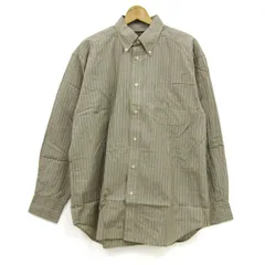 バナナリパブリック 長袖シャツ ボタンダウン ストライプ柄 トップス メンズ Mサイズ ベージュ系 Banana Republic 【中古】のサムネイル