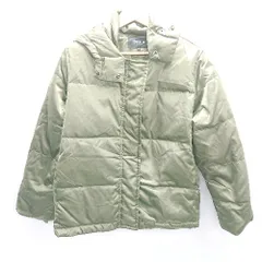 ◇ ⊇ COMME CA ISM コムサイズム フェザー 長袖 ダウンジャケット サイズ7 カーキ レディース E  【1503060032534】