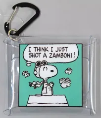 【中古】小物入れ・マルチケース・缶ケース スヌーピーコミック(グリーン) クリアマルチケースSS 「PEANUTS(SNOOPY)」
