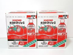 カゴメ トマトジュース 食塩無添加 720ml 9本入り × 2箱