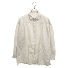 Porter Classic (ポータークラシック) LONG RIDERS SHIRT ギャザーデザインヨーク ロング ライダース 長袖シャツ ホワイト