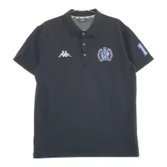 サイズ：LL KAPPA GOLF カッパゴルフ  半袖 ポロシャツ ワッペン  ブラック系 [240101214749]# ゴルフウェア メンズ