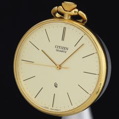昭和43年 アンティーク CITIZEN 懐中時計 裏蓋和柄ゴールド 菊 - メルカリ