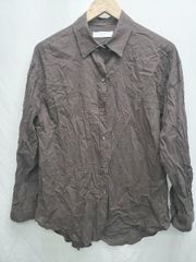 ◇ JEANS FACTORY Clothes 청바지 팩토리 클로즈 투명 긴 소매 셔츠 블라우스 사이즈 F 브라운 여성 P [1407260021049]
