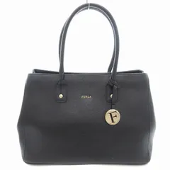 フルラ FURLA リンダ ハンドバッグ トート チャーム付き 黒 ブラック /UD