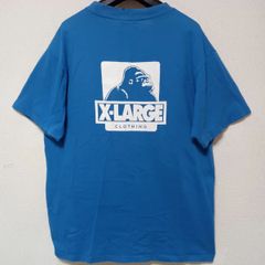 x-largeエクストララージTシャツ半袖フロントバックプリントブルーサイズL