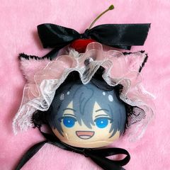 【180】ぬいぐるみ ぬい服 おまんじゅう ヘッドドレス【白 黒 赤 パンダ】 ꒰ ぬい ヘッドドレス ꒱ 再販分（完売・近日再入荷予定）