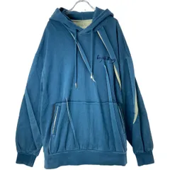 FenG CHen WANG フェン・チェン・ワン PLEATED AND PRINTED HOODIE パーカー FF12HOO402 ブルー Sのサムネイル
