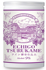 越後鶴亀純米吟醸ワイン酵母仕込み缶180mlx 30