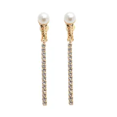 【ゴールド × イヤリング】[Cream dot. クリームドット公式] イヤリング レディース 低アレルギー パール ビジュー バー 揺れる 大人