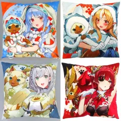 【中古】クッション・本体 全4種セット スクエアクッション 「バーチャルYouTuber ホロライブ×モンスターハンター ホロライブとオトモ 第一弾 3期生」 カプコン直営アミューズメント施設限定