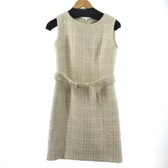 sheller シェリエボタンツイードドレス　フリーサイズ sheller シェリエ ボタンツイードドレス