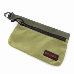 ブリーフィング BRIEFING ポーチ 小物入れ スクエア型 ナイロン キャンバス カーキ /MM ■OFのサムネイル