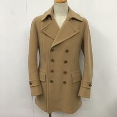 AKMエーケーエム ダブルブレストメルトンコート Pコート ベージュ