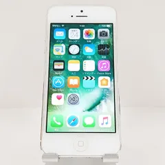 iPhone5 16GB au ホワイト&シルバー 送料無料 本体 c15218