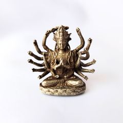 仏教美術 ガネーシャ 白銅製 仏像 仏教美術 ガネーシャ 白銅製 仏像