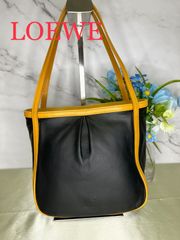 ㊸ LOWEB ロエベ ハンドバッグ ブラック 黒