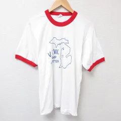 M/古着 スクリーンスターズ 半袖 ビンテージ ブランド Tシャツ メンズ 80s キャンプ クルーネック 白 ホワイト リンガー 25jul16 中古