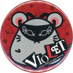 [중고] 배지 핀즈 [단품] 바이올렛 Picaresque Mouse 캔 배지 [페르소나 5 더 로얄 공식 미술 설정집 ebtenDX 팩] 동봉 특전