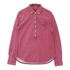 サイズ：1 PEARLY GATES パーリーゲイツ  長袖ポロシャツ ボタンダウン 総柄 ピンク系 [240101315022]# ゴルフウェア レディース ストスト