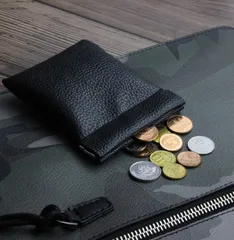 小銭入れ メンズ コインケース ミニ財布 がま口 革 PU バネロ式 レシート入れ 領収書 20代 30代 40代 50代 小物入れ