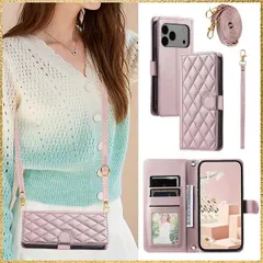 ☆彡送料無料でお届け☆彡Color:ローズゴールド_Size:iPhone 17 Pro Max Dahimomo For iPhone 17 Pro Max ケース 手帳型 いphone17 pro max ケース ショルダー ストラップ iphone 17