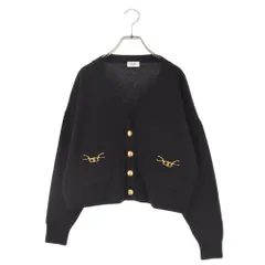 CELINE (セリーヌ) 23AW GOURMETTE CARDIGAN グルメットカーディガン ブラック カシミヤ ニット セーター 2A87T207Oのサムネイル
