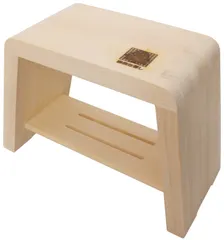 【迅速発送】市原木工所 風呂椅子 木製 余湯派 湯殿腰掛 大 25×16×23cm