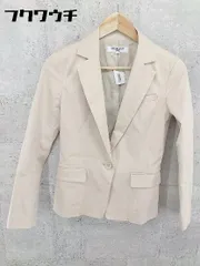 ◇ NATURAL BEAUTY BASIC シングル1B 長袖 テーラード ジャケット サイズS ベージュ レディース 【中古】 【1101210015743】