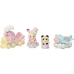 エポック社 シルバニアファミリー ゆうえんちのりものセット -汽車・ひこうき- ｺ-79 おもちゃ 子供